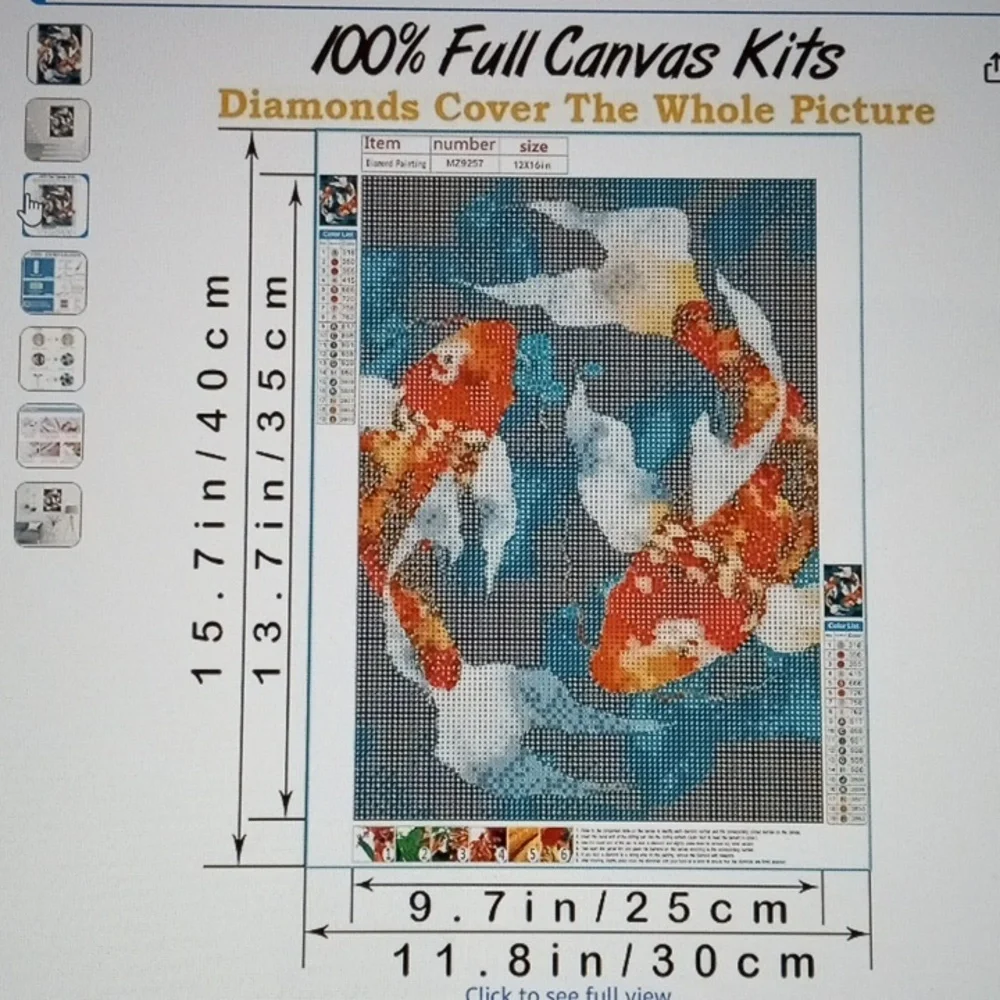 4-Sets Complete Embroidery & Diamond Painting Hobbyists Unused Four Complete Set - Picture 7 of 12